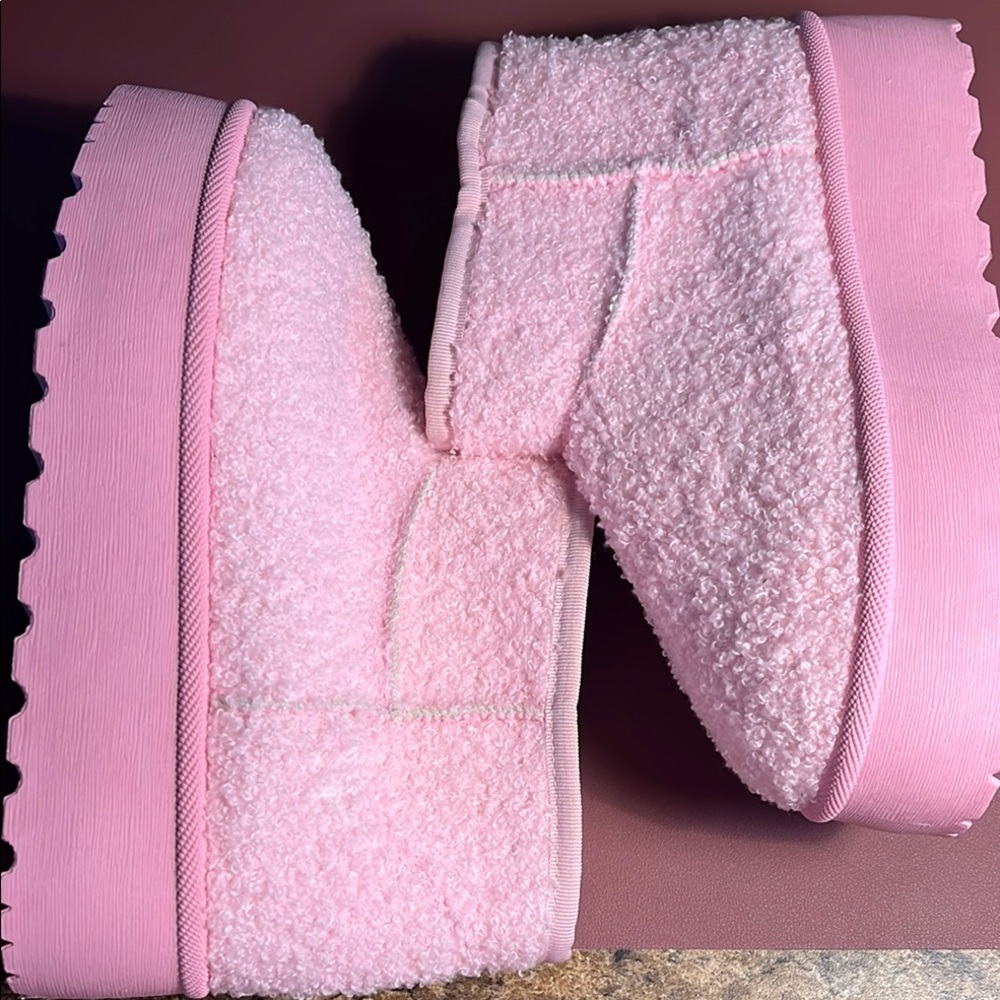Mata Shoes Pink Platform Boots NWOT - Picture 5 of 6